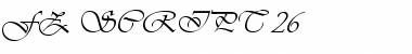 FZ SCRIPT 26 Normal Font Title Preview