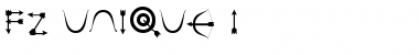 FZ UNIQUE 1 Normal Font Title Preview