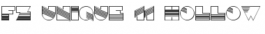 FZ UNIQUE 11 HOLLOW Normal Font Title Preview