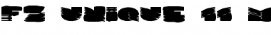 FZ UNIQUE 11 MANGLED EX Normal Font Title Preview