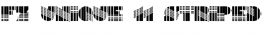 FZ UNIQUE 11 STRIPED Normal Font Title Preview