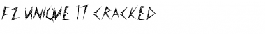 FZ UNIQUE 17 CRACKED Normal Font Title Preview
