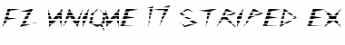 FZ UNIQUE 17 STRIPED EX Normal Font Title Preview
