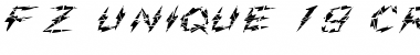 FZ UNIQUE 19 CRACKED EX Normal Font Title Preview