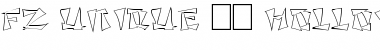 FZ UNIQUE 21 HOLLOW EX Normal Font Title Preview