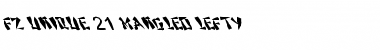 FZ UNIQUE 21 MANGLED LEFTY Normal Font Title Preview