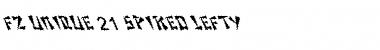 FZ UNIQUE 21 SPIKED LEFTY Normal Font Title Preview