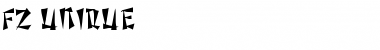 FZ UNIQUE 21 Normal Font Title Preview