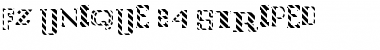 FZ UNIQUE 24 STRIPED Normal Font Title Preview