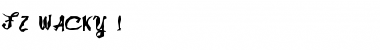 FZ WACKY 1 Normal Font Title Preview