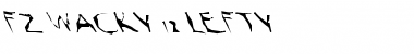 FZ WACKY 12 LEFTY Normal Font Title Preview