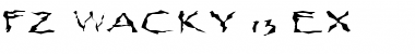 FZ WACKY 13 EX Normal Font Title Preview