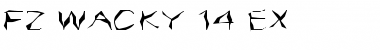 FZ WACKY 14 EX Normal Font Title Preview