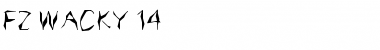 FZ WACKY 14 Normal Font Title Preview
