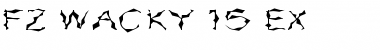 FZ WACKY 15 EX Normal Font Title Preview