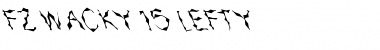 FZ WACKY 15 LEFTY Normal Font Title Preview