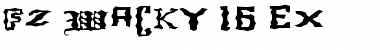 FZ WACKY 16 EX Normal Font Title Preview