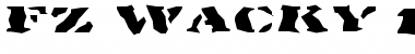 FZ WACKY 17 EX Normal Font Title Preview