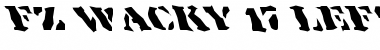 FZ WACKY 17 LEFTY Normal Font Title Preview