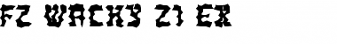 FZ WACKY 21 EX Normal Font Title Preview
