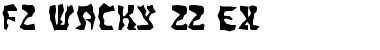 FZ WACKY 22 EX Normal Font Title Preview