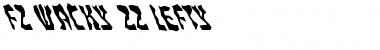 FZ WACKY 22 LEFTY Normal Font Title Preview