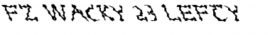 FZ WACKY 23 LEFTY Normal Font Title Preview