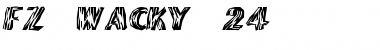 FZ WACKY 24 Normal Font Title Preview