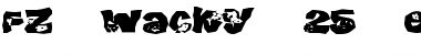 FZ WACKY 25 EX Normal Font Title Preview