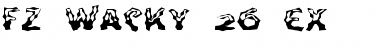 FZ WACKY 26 EX Normal Font Title Preview