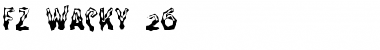 FZ WACKY 26 Normal Font Title Preview