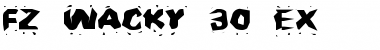 FZ WACKY 30 EX Normal Font Title Preview