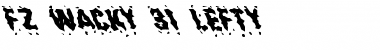 FZ WACKY 31 LEFTY Normal Font Title Preview