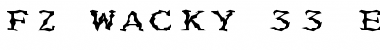 FZ WACKY 33 EX Normal Font Title Preview
