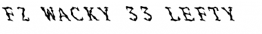 FZ WACKY 33 LEFTY Normal Font Title Preview