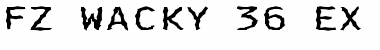 FZ WACKY 36 EX Normal Font Title Preview