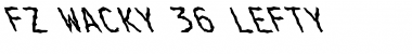 FZ WACKY 36 LEFTY Normal Font Title Preview