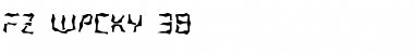 FZ WACKY 38 Normal Font Title Preview