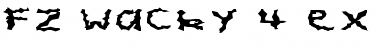 FZ WACKY 4 EX Normal Font Title Preview
