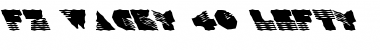 FZ WACKY 40 LEFTY Normal Font Title Preview