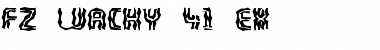 FZ WACKY 41 EX Normal Font Title Preview