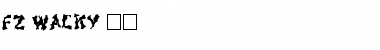 FZ WACKY 44 Normal Font Title Preview