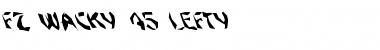FZ WACKY 45 LEFTY Normal Font Title Preview