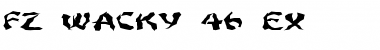 FZ WACKY 46 EX Normal Font Title Preview