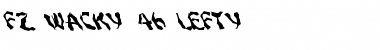 FZ WACKY 46 LEFTY Normal Font Title Preview
