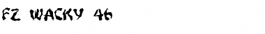 FZ WACKY 46 Normal Font Title Preview