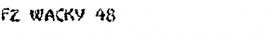 FZ WACKY 48 Normal Font Title Preview