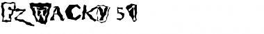 FZ WACKY 51 Normal Font Title Preview