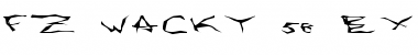 FZ WACKY 58 EX Normal Font Title Preview