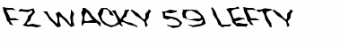 FZ WACKY 59 LEFTY Normal Font Title Preview